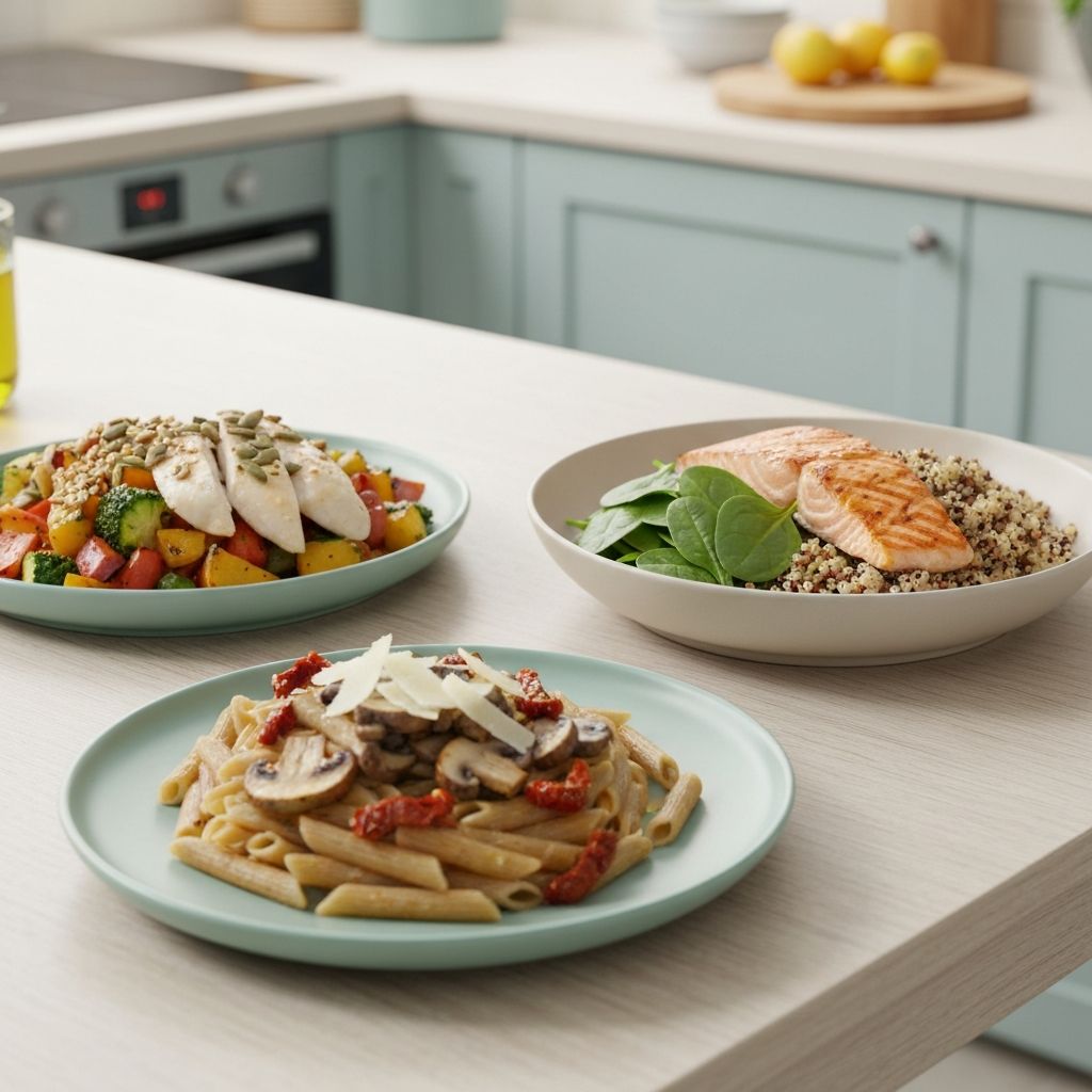 Examples of balanced meal combinations